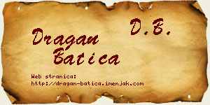 Dragan Batica vizit kartica